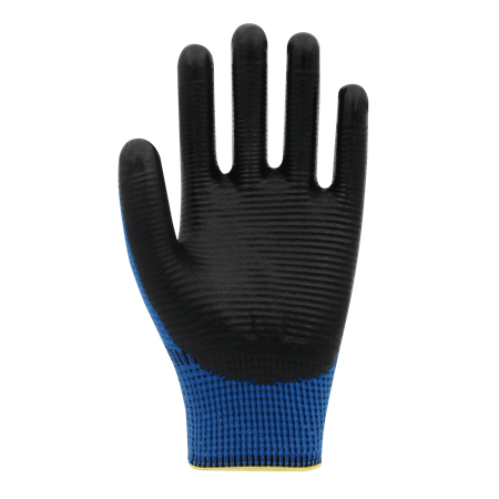 PN Zebra Mavi Nitril Kaplı Polyester Eldiven