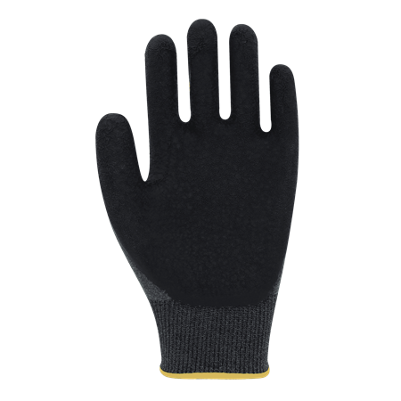 Özel Amaçlı İş Eldivenleri PL17 Flex Lateks Kaplı Polyester Likralı Siyah Eldiven